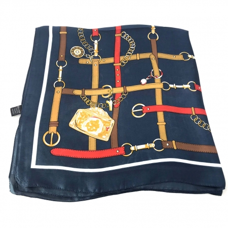 Portofel Navy Blue piele naturala & Esarfa Borealy [5]