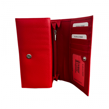 Portofel Piele Naturala Dama Red  & Esarfa matase [2]