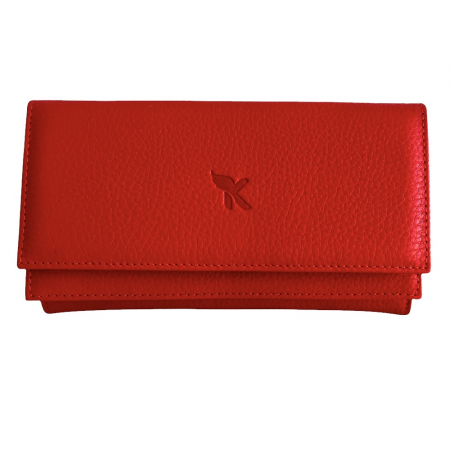 Portofel Piele Naturala Dama Red  & Esarfa matase [3]