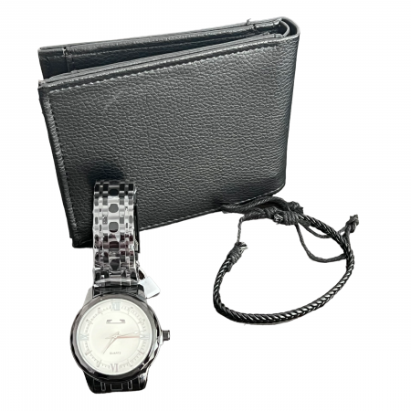 Set Portofel din piele naturala Ceas Matteo Ferari si bratara Piele [1]