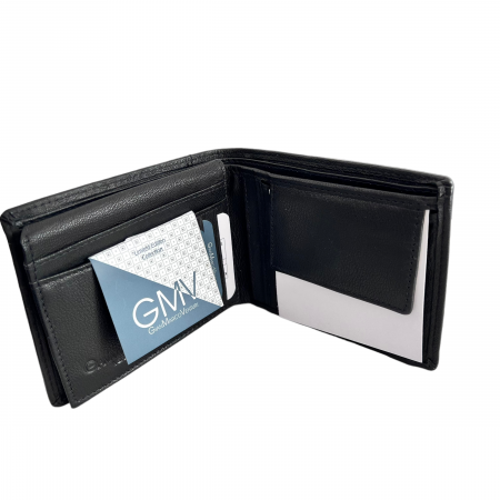 Portofel GianMarco Venturi Piele Naturala Neagra [4]