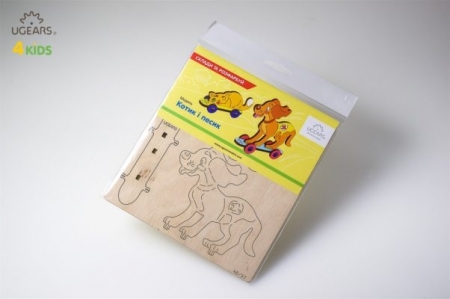 Puzzle din lemn Kitty and Puppy [2]