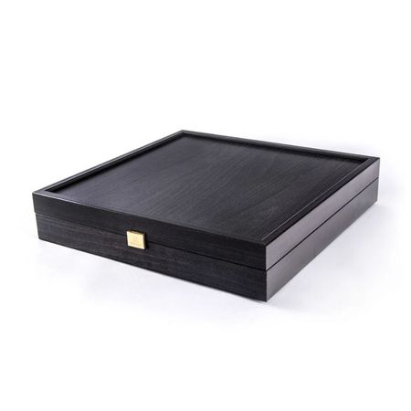 SET ȘAH MANOPOULOS PERIOADA GRECO-ROMANA TABLA VERDE PIESE AURII/MARO [5]