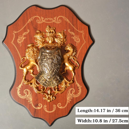 Blazon Decorativ Medieval cu Două Săbii și Scut [3]