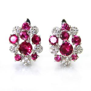 Rubin Splendor Cercei şi Colier - pietre preţioase [2]