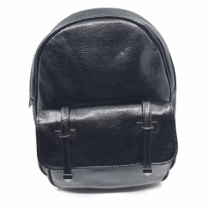 Rucsac dama Borealy, Glossy Black, din piele ecologica [0]