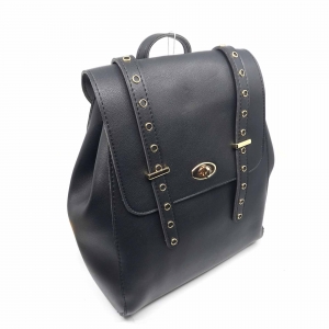 Rucsac dama Borealy, Sophisticated Black, din piele ecologica [1]