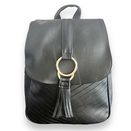 Rucsac Style in Black & Esarfa Matase [3]