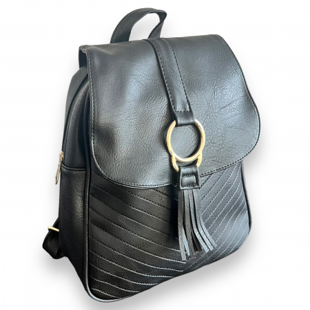 Rucsac Style in Black & Esarfa Matase [1]