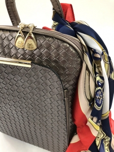 Rucsac Piele Coco Mademoiselle Metalic Silver [3]