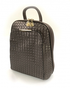 Rucsac Piele Coco Mademoiselle Metalic Silver [1]