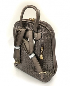 Rucsac Piele Coco Mademoiselle Metalic Silver [2]