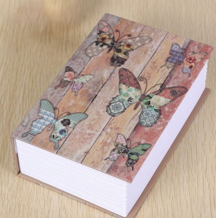 Seif in forma de Carte - Fluturi - Medium size 18 x 12 x 5,5 cm [0]