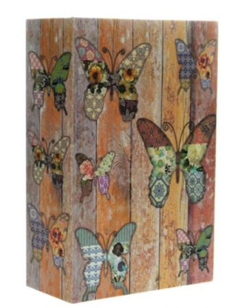 Seif in forma de Carte - Fluturi - Medium size 18 x 12 x 5,5 cm [7]