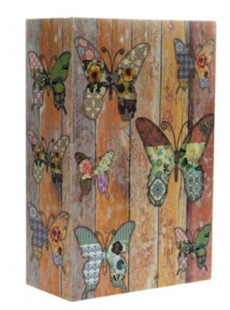 Seif in forma de Carte - Fluturi - Medium size 18 x 12 x 5,5 cm [8]