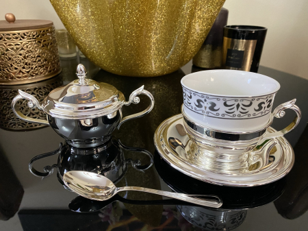 Serviciu de Cafea 6 Persoane Silver Plated by Chinelli - made in Italy [0]