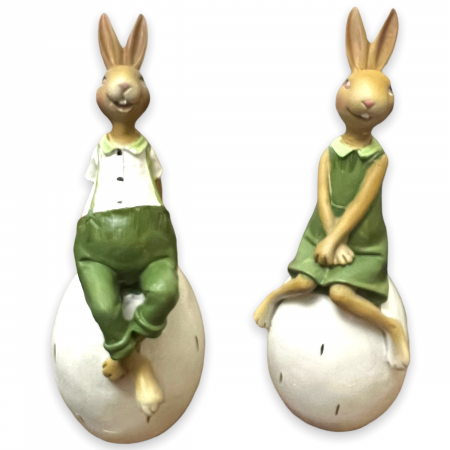 Set 2 Decoratiuni Paste Iepurasi Green [4]
