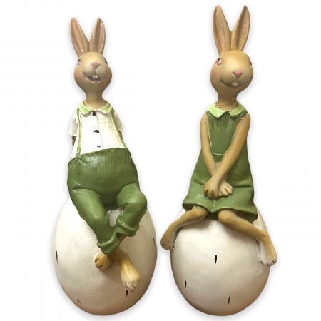 Set 2 Decoratiuni Paste Iepurasi Green [0]