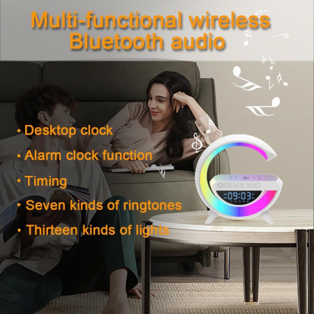 Life Assistant - Multifunction Ceas, Speaker, Lampa, Difuzor multifuncțional, încărcător wireless [4]
