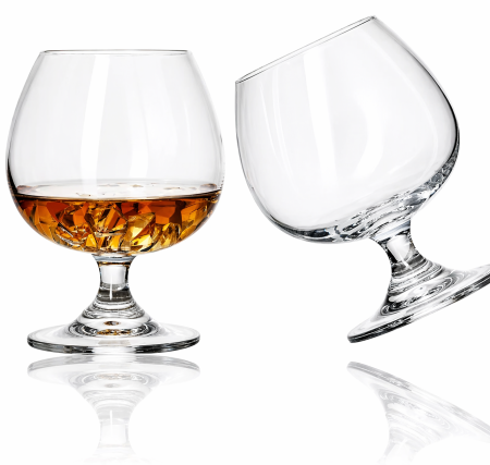 Cadouri Constantin si Elena - Set 2 pahare Cognac Cristal by Chinelli