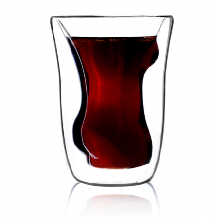 Set 2 Pahare din sticla dubla Beauty Body 180 ml [5]