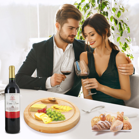 Set 4 cuțite pentru brânză Professional si suport lemn [1]