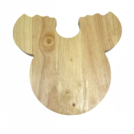 Set 3 piese pentru servire brânză in suport din lemn in forma de cap de soarece [1]