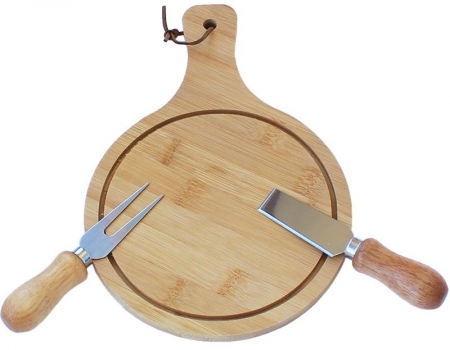 Set 2 cutite branza Cheese & Suport Lemn [0]