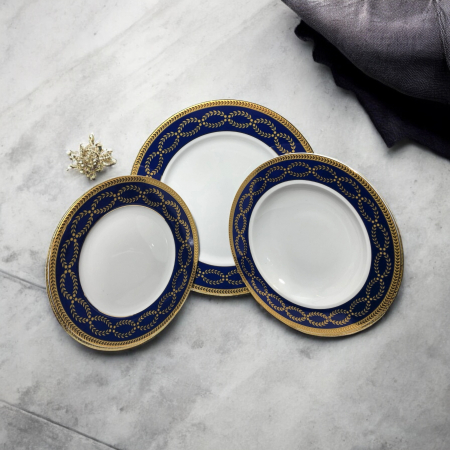 Set farfurii Portelan Blue Gold Greece [3]