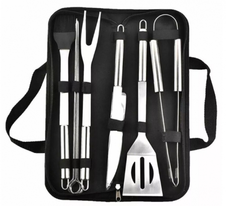 Set 9 ustensile pentru grătar cu husa Barbeque [7]