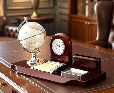 Set Birou Business Desk Antique Clock [9]