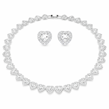 Seturi Mireasa - Set Cadou Valentine's Day pentru Femei – Colier & Cercei Hearts Ari