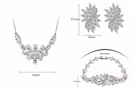 Set Borealy Crystals Colier, Cercei si Bratara Dolce Luxury [4]