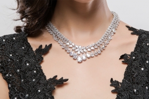 Set Borealy Colier si Cercei Glamour White [3]