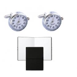 Set Butoni Borealy Ceas Functional White Quartz si Note pad Hugo Boss [0]