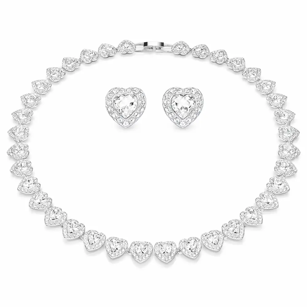 Bijuterii Botez - Set Cadou Colier & Cercei Hearts Ari Small