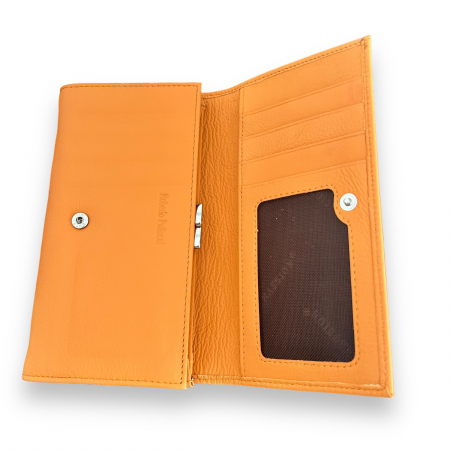 Set Saffron Portofel piele natuala  si Esarfa Matase [2]