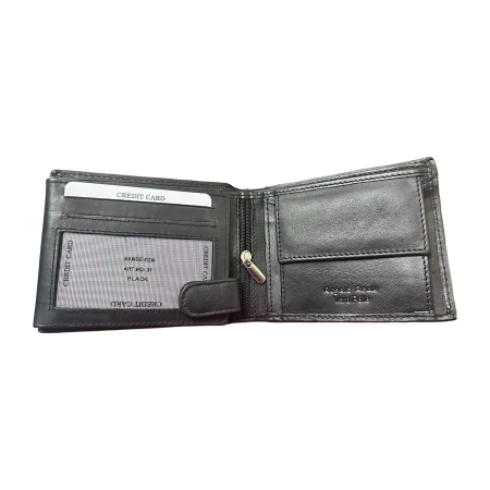 Set Cadou Portofel și Curea din Piele Naturală Neagră, Regalo Reale, cu Protecție RFID [2]