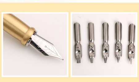 Set Caligrafie cu imprimeu Van Gogh pe cutie si pana + esarfa matase picturi [6]