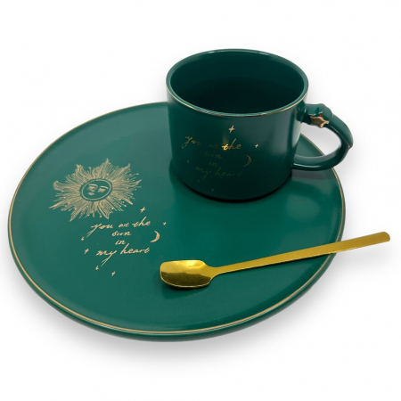 Set cana si farfurioara "You are the sun in my heart" [0]