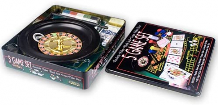 Set cazino "Las Vegas" - 5 Jocuri: ruleta, poker, Black Jack, craps, poker dice [8]