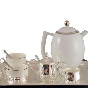 Set Ceai 4 persoane Silver Plated Home Chinelli - made in Italy [5]