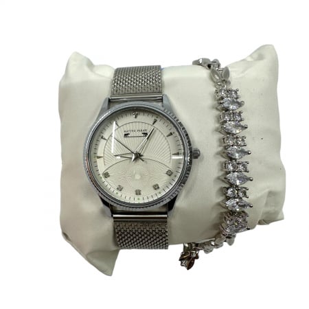 Set Ceas Silver Star Matteo Ferari & Bratara Crystal Chain [2]