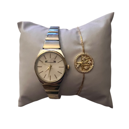 Set Ceas Silver & Gold Matteo Ferari & Bratara Tree of Life [1]