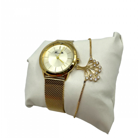 Set Ceas Golden Star Matteo Ferari & Bratara Tree of Life [1]