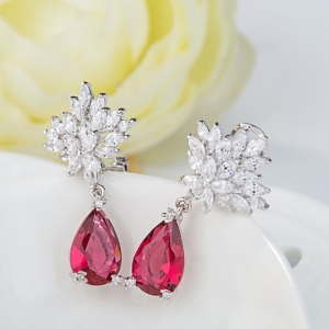 Set Cercei si Colier Borealy Glamorous Diva Ruby [2]