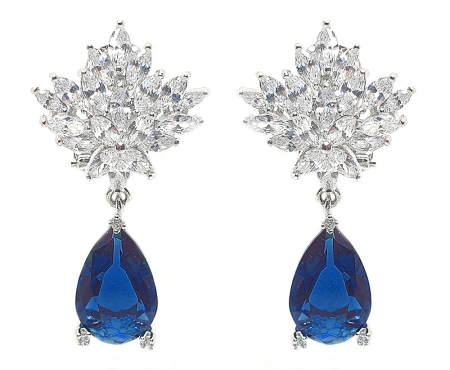 Set Cercei si Colier Borealy Glamorous Diva Marine [3]