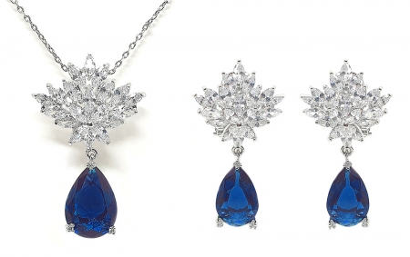 Set Cercei si Colier Borealy Glamorous Diva Marine [0]