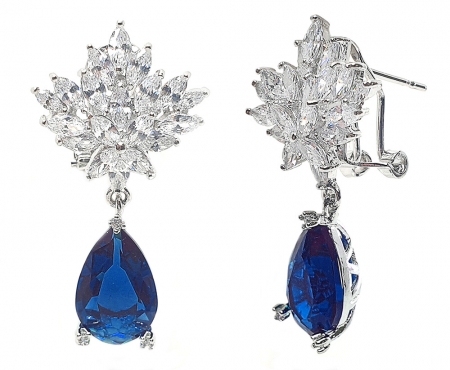 Set Cercei si Colier Borealy Glamorous Diva Marine [4]