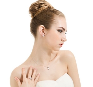 Set Cercei si Colier Romantic Hearts Borealy [1]